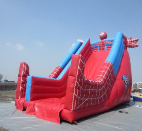 T8-1416 ＜スパイダーマンスーパーヒーロー空気入り滑り台＞