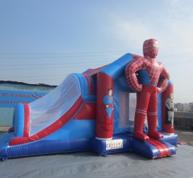 T2-2741 ＜スパイダーマンスーパーヒーロー空気入りトランポリン＞