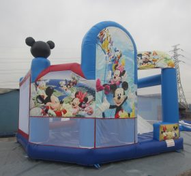 T2-528 ＜ディズニーMickey&Minnieインフレータブルすべり台キャッスル＞