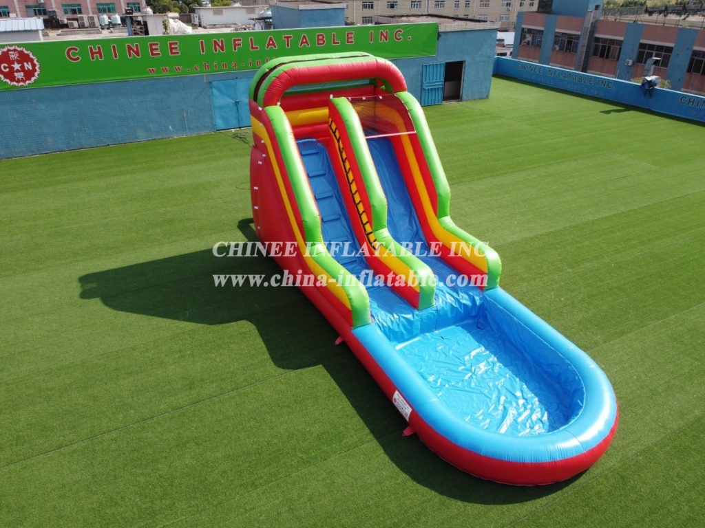 T8-569 Commercial Slide With Water Pool For Kids Inflatable Slide