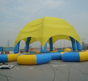 Pool2-799 テント付き空気入りプール
