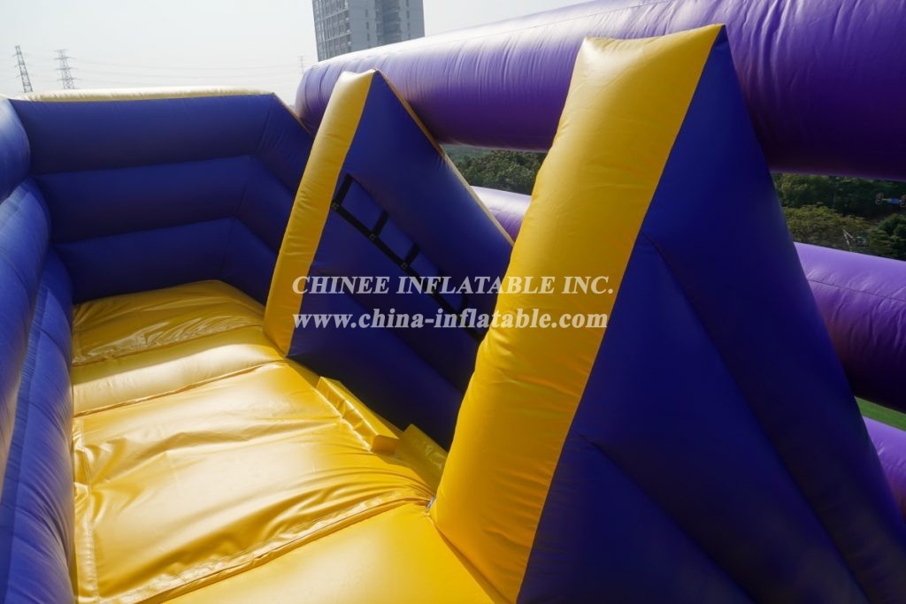 T8-961 Commercial Giant Adults Purple Inflatable Slide