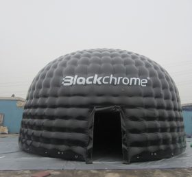 Tent1-415 灰色の巨大空気入りテント