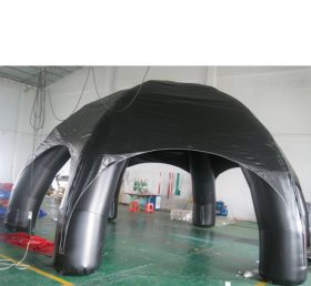 Tent1-321 黒い広告ドームを備えた空気入りテント