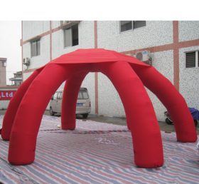 Tent1-323 赤い広告ドームを備えた空気入りテント