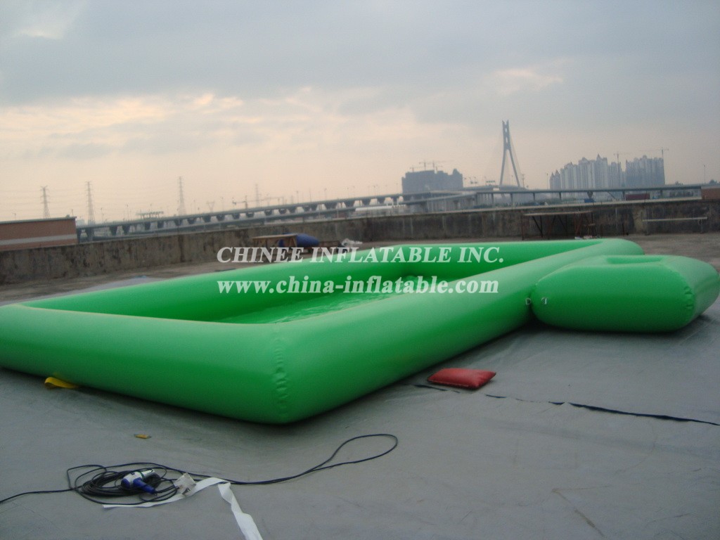 Pool1-562 Green Square Inflatable Water Pool