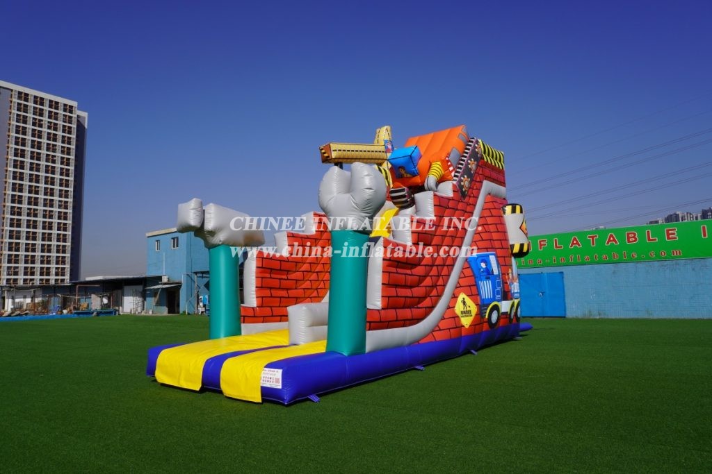 T8-1518 Inflatable Little Builders Slide