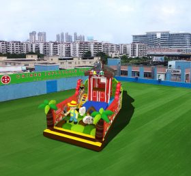 T6-458 農場巨大空気入り遊園地子ども用トランポリン遊園地