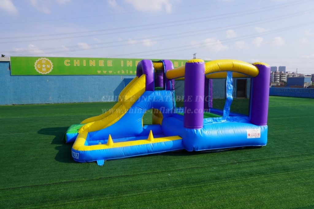 T2-3481 Bouncy Castle With Slide And Pool