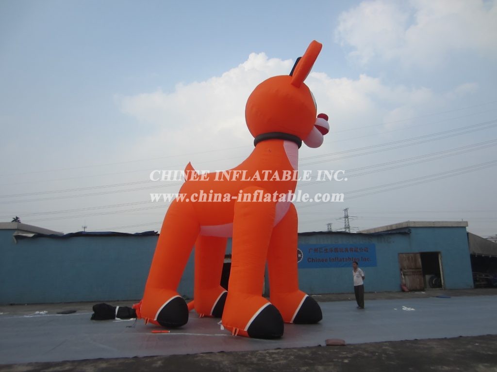 C1-180 Christmas Inflatables Orange Deer