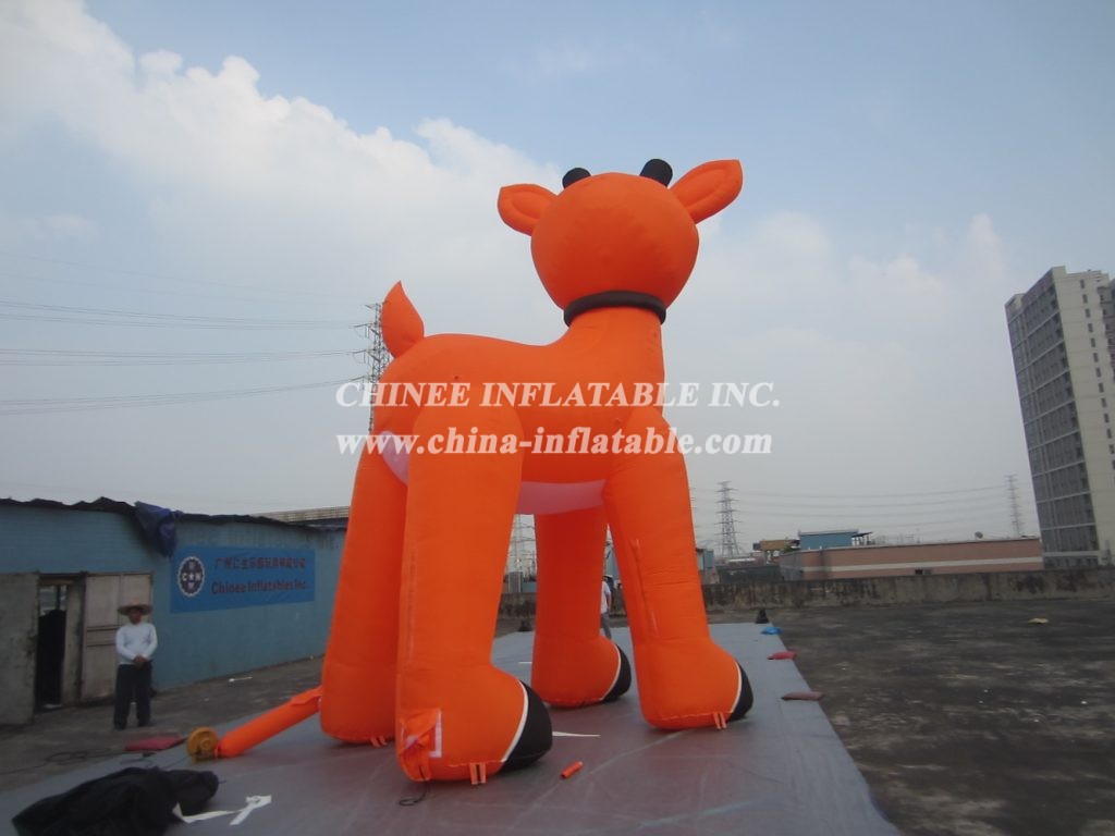 C1-180 Christmas Inflatables Orange Deer