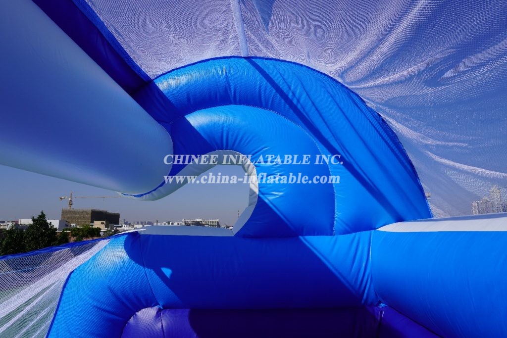 T8-623 Giant Inflatable Wave Slide With Pool