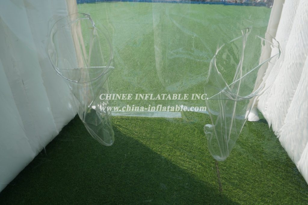 Tent2-1006 Inflatable Sealed Tent With Internal Transparent Partition