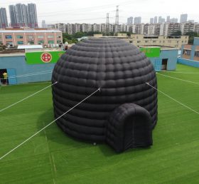 Tent1-415B 巨大な屋外用黒色空気入りドームテント