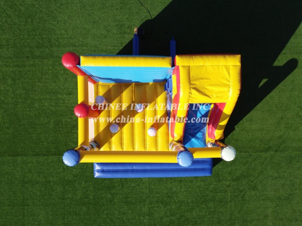 T2-3210C Roblox Themed Inflatable Bounce House With Slide