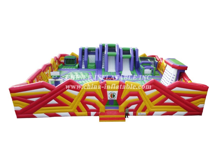 GF2-063 Inflatable Park Jumping Bouncy Obstacle Inflatable Outdoor Playground