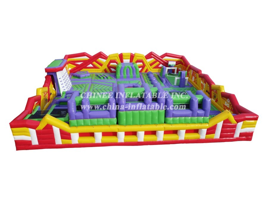 GF2-063 Inflatable Park Jumping Bouncy Obstacle Inflatable Outdoor Playground