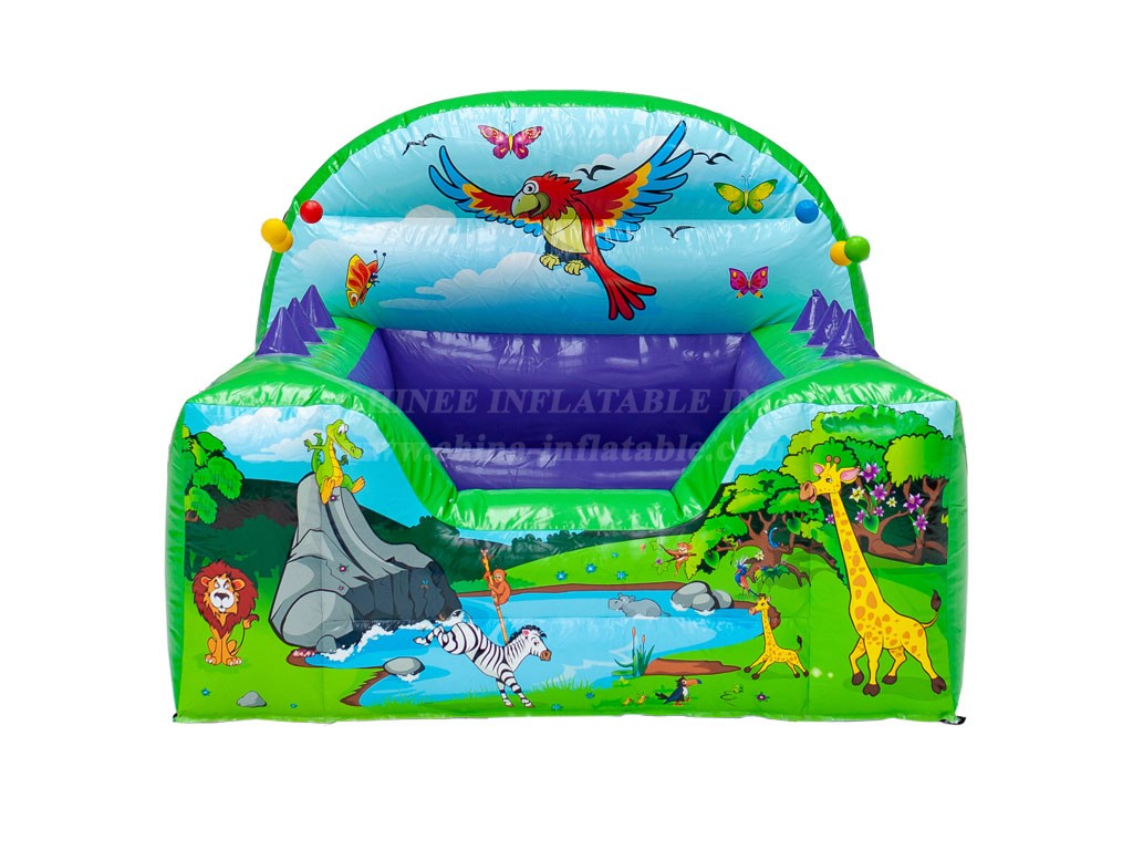 T2-4142 Jungle High Back Inflatable Ball Pool