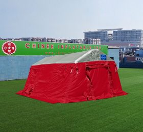 Tent1-4367 赤い医療用テント