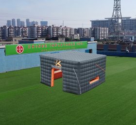 Tent1-4466 黒色の空気入り立方体テント