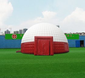 Tent1-4672 大型展示用紅白ドームテント