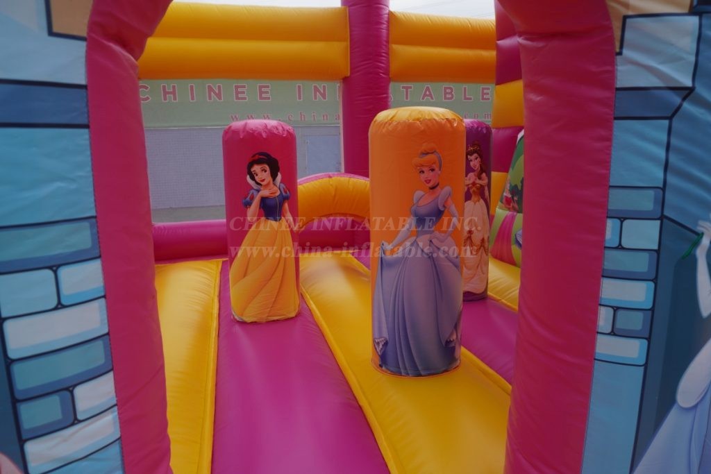 T2-4506 Disney Princess Castle Inflatable Combo