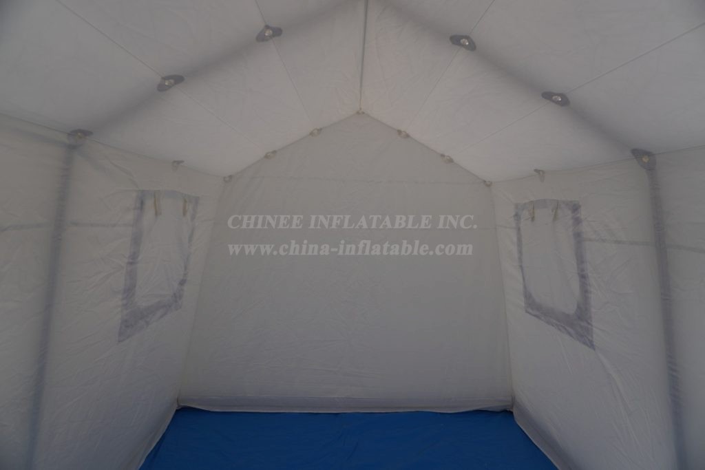 Tent1-4718 Portable Inflatable Medical Shelter With Clear Windows For Emergency Response