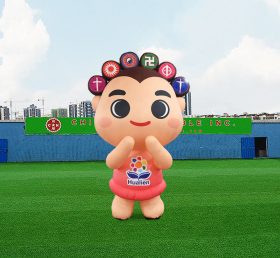 S4-611 巨大広告インフレーターのキャラクターかわいいピンクの女の子