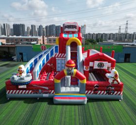 T6-1125 インフレータブル消防署ファンシティ