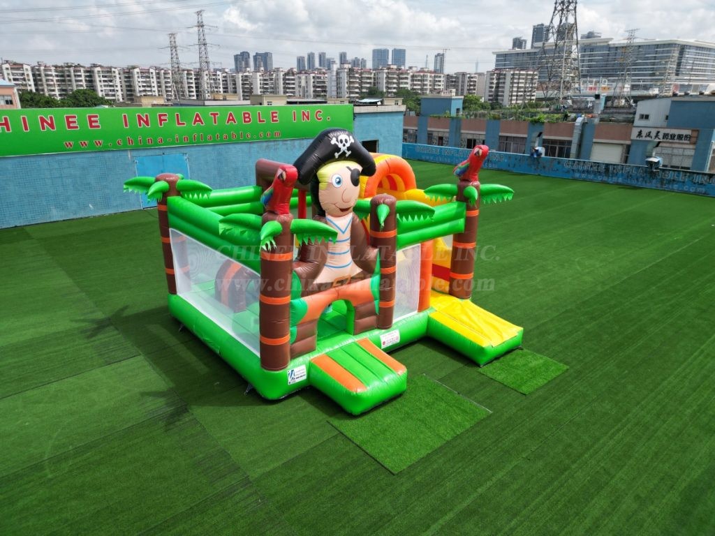 T2-8000 Pirate Theme Bouncy Castle With Slide