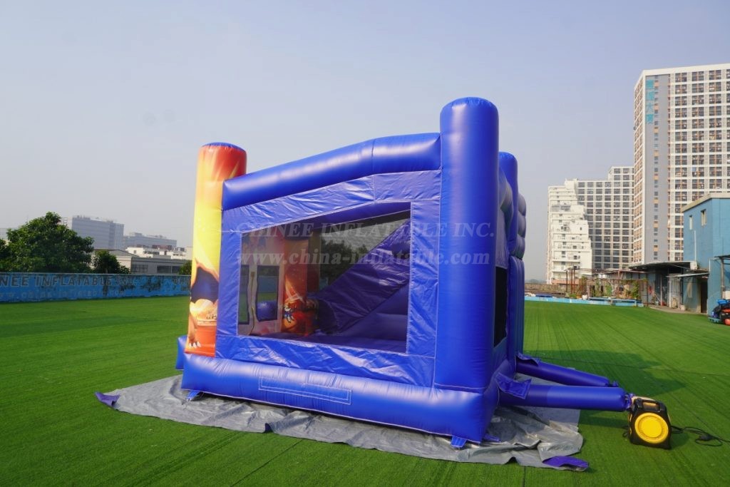 T2-3226A Pokémon theme bouncy castle with slide