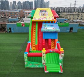 IS3-003B Garden theme inflatable slide