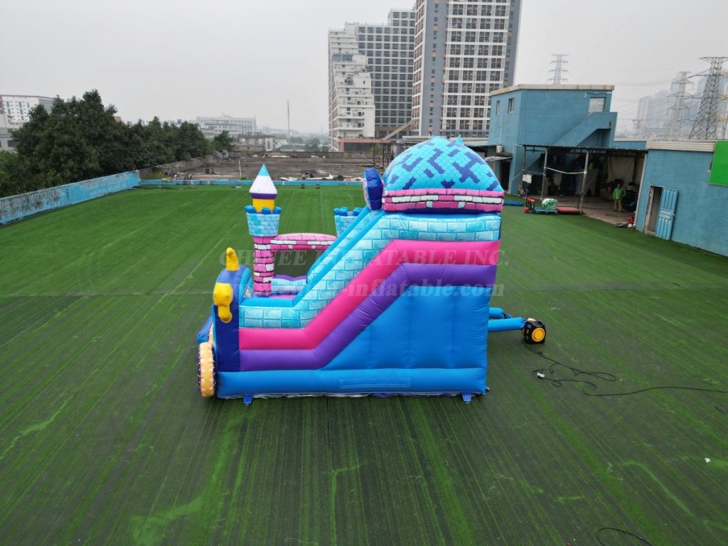 T6-2001 Princess-Themed Bouncy Castle