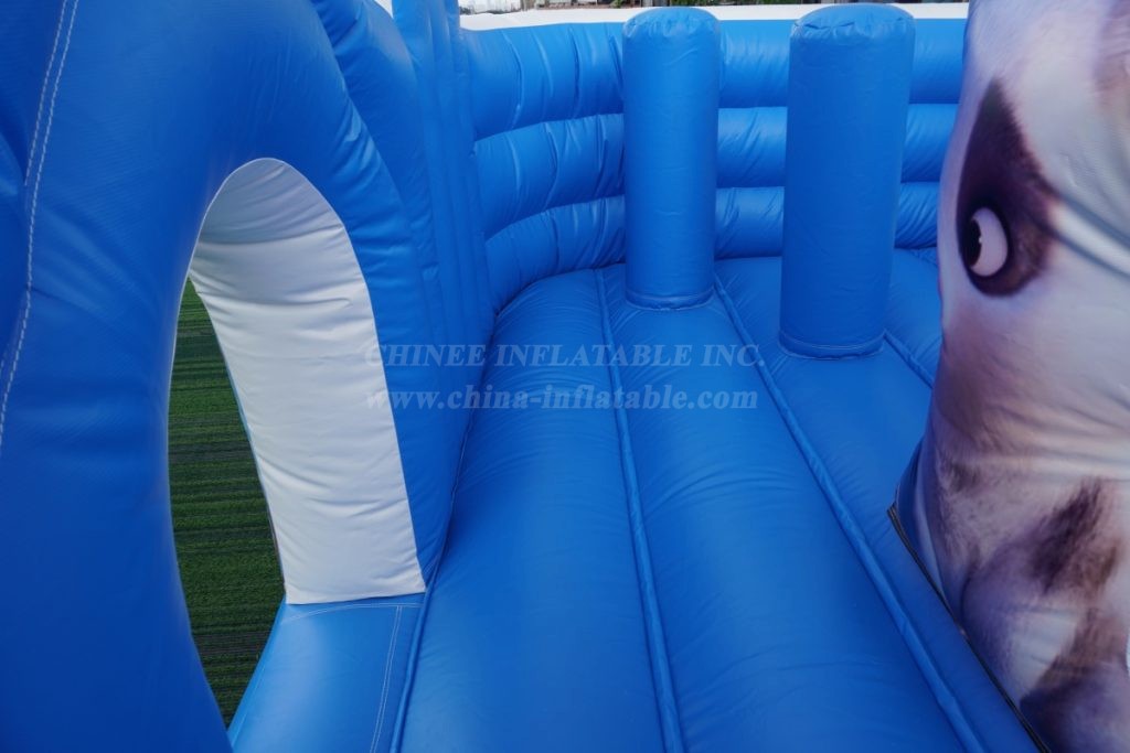 T8-4260B Moana Themed Dual Lane Inflatable Slide