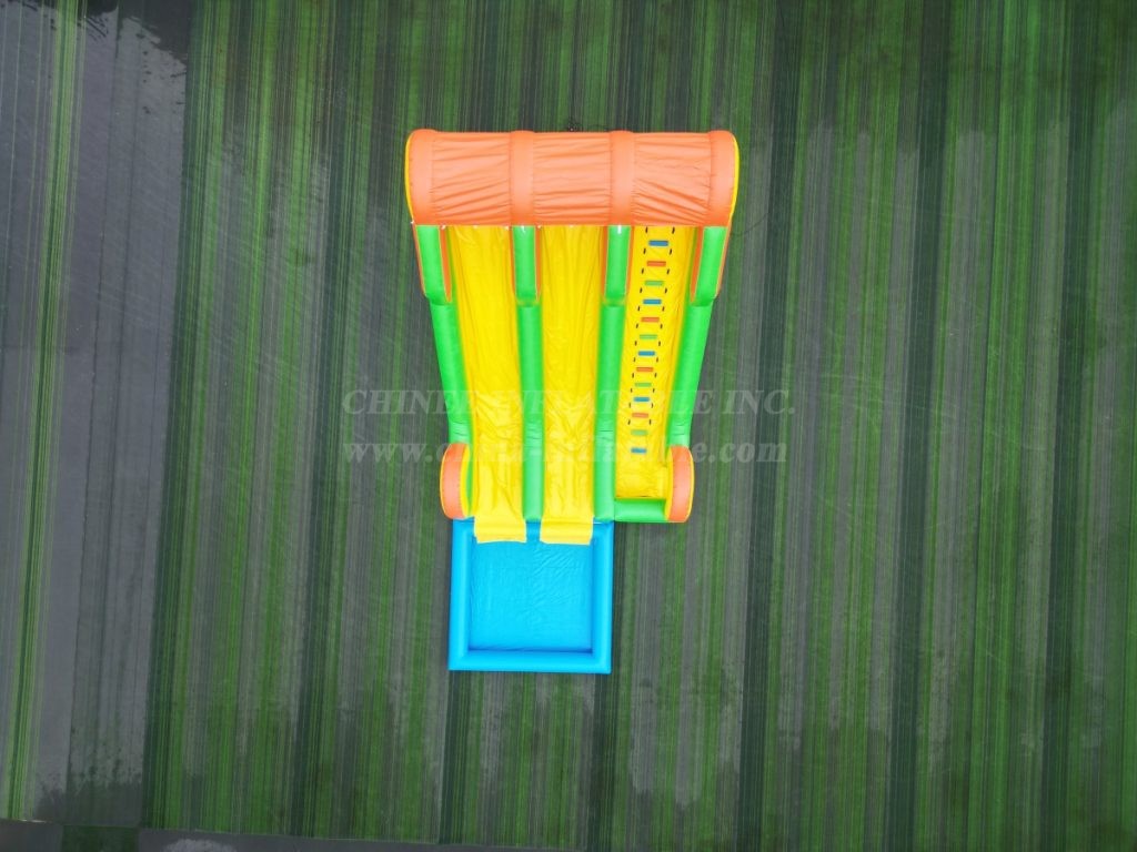 T8-7501 Dual Lane Inflatable Water Slide with Splash Pool