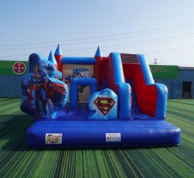 T2-8105C SuperMan Bouncy Caste With Slid...