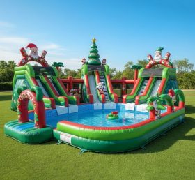 Pool3-245 Christmas Theme Pool Water Par...