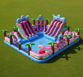 Pool3-341 Peppa Pig Theme Pool Water Par...