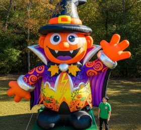 Cartoon3-360 Halloween Wizard Inflatable...