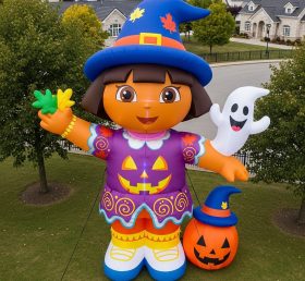 Cartoon3-406 Halloween Witch Dora Inflat...