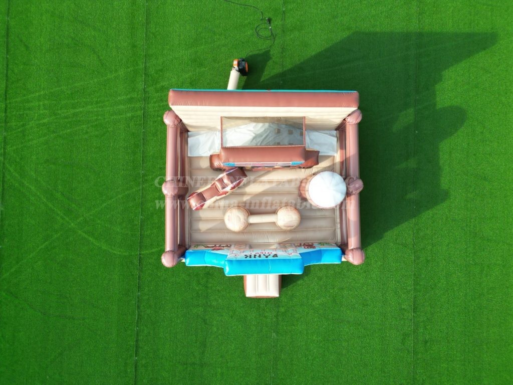 T6-5601 Western Themed Bounce House
