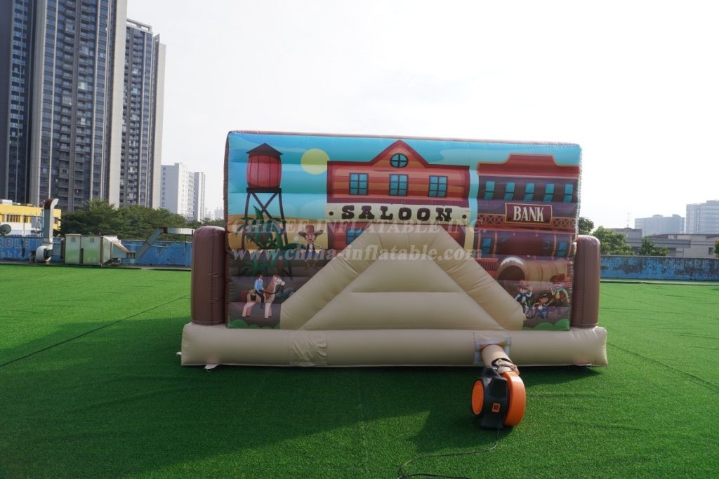 T6-5601 Western Themed Bounce House
