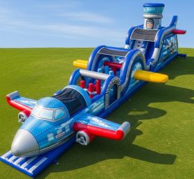 T7-3693 Airplane Theme Inflatable Obstac...