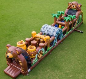 T7-3706 Bear Theme Inflatable Obstacle C...