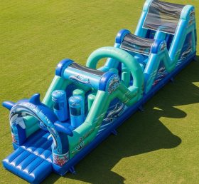 T7-3776 Dolphin Theme Inflatable Obstacl...