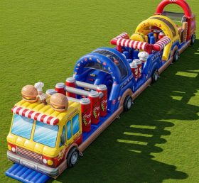 T7-3825 Food Trucks Theme Inflatable Obs...