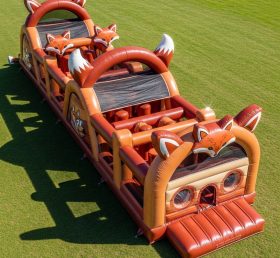 T7-3831 Fox Theme Inflatable Obstacle Co...