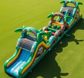 T7-4040 Tropical Theme Inflatable Obstac...