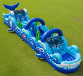 T7-4061 Whale Theme Inflatable Obstacle ...