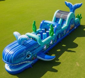 T7-4063 Whale Theme Inflatable Obstacle ...